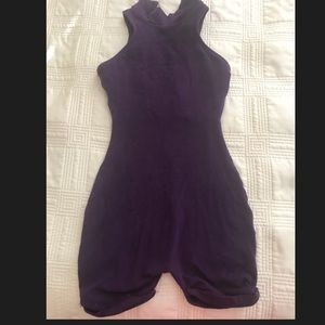 Purple vintage shorts unitard